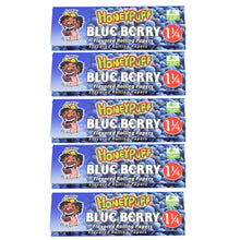 Load image into Gallery viewer, HONEYPUFF 1 1/4 Size Blueberry Flavored Rolling Papers, Slow Burning Cigarette Rolling Papers (50 PCS)