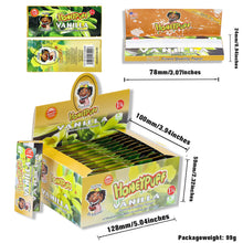 Load image into Gallery viewer, HONEYPUFF 1 1/4 Size Vanilla Flavored Rolling Papers, Slow Burning Cigarette Rolling Papers (50 PCS)