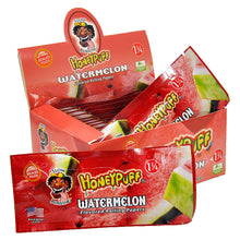 Load image into Gallery viewer, HONEYPUFF 1 1/4 Size Watermelon Flavored Rolling Papers, Slow Burning Cigarette Rolling Papers (50 PCS)