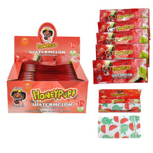 Load image into Gallery viewer, HONEYPUFF 1 1/4 Size Watermelon Flavored Rolling Papers, Slow Burning Cigarette Rolling Papers (50 PCS)