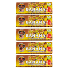Load image into Gallery viewer, HONEYPUFF 1 1/4 Size Banana Flavored Rolling Papers, Slow Burning Cigarette Rolling Papers (50 PCS)