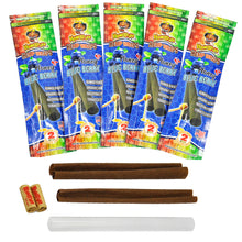 Load image into Gallery viewer, HONEYPUFF Blueberry Flavored Pre Rolled Cones, King Size Pre Rolled Rolling Paper with Tips, Slow Burning Rolling Cones, 2 PCS / Pack 12 Packs / Box