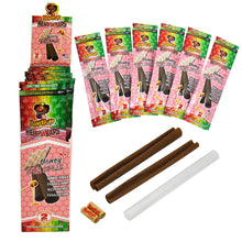 Load image into Gallery viewer, HONEYPUFF Spun Sugar Flavored Pre Rolled Cones, King Size Pre Rolled Rolling Paper with Tips, Slow Burning Rolling Cones, 2 PCS / Pack 12 Packs / Box