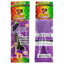 Load image into Gallery viewer, HONEYPUFF Grape Flavored Pre Rolled Cones, King Size Pre Rolled Rolling Paper with Tips, Slow Burning Rolling Cones, 2 PCS / Pack 12 Packs / Box