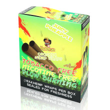 Load image into Gallery viewer, HONEYPUFF Pineapple Flavors Rolling Papers, King Size Cigarette Rolling Paper with Tips, Slow Burning Rolling Paper & Biodegradable, 4 Pieces / Pack 15 Pack / Box