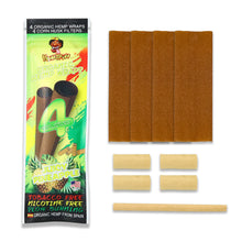 Load image into Gallery viewer, HONEYPUFF Pineapple Flavors Rolling Papers, King Size Cigarette Rolling Paper with Tips, Slow Burning Rolling Paper & Biodegradable, 4 Pieces / Pack 15 Pack / Box