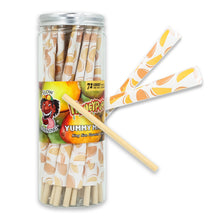 Load image into Gallery viewer, HONEYPUFF Mango Flavor Pre Rolled Cones, King Size Pre Rolled Rolling Paper with Tips, Slow Burning Papers (72 PCS)