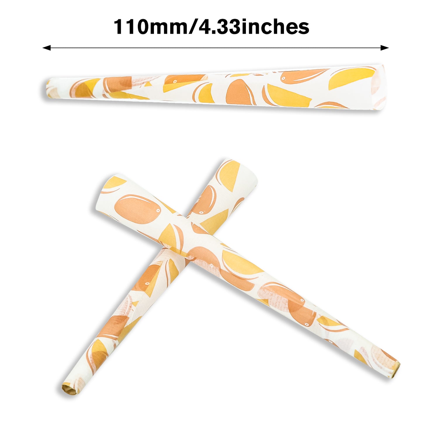 HONEYPUFF Mango Flavor Pre Rolled Cones, King Size Pre Rolled Rolling Paper with Tips, Slow Burning Papers (72 PCS)