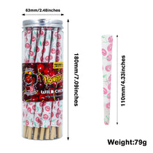 Load image into Gallery viewer, HONEYPUFF Cherry Flavor Pre Rolled Cones, King Size Pre Rolled Rolling Paper with Tips, Slow Burning Papers (72 PCS)