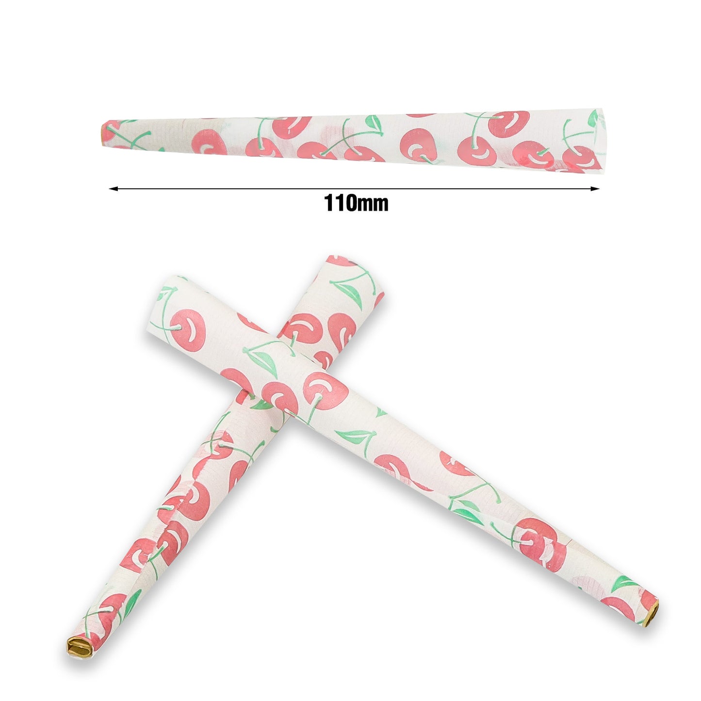 HONEYPUFF Cherry Flavor Pre Rolled Cones, King Size Pre Rolled Rolling Paper with Tips, Slow Burning Papers (72 PCS)
