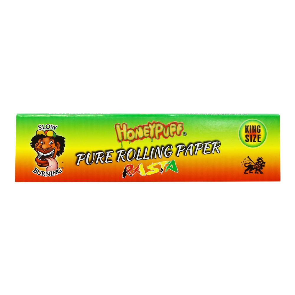 HONEYPUFF King Size Cigarette Rolling Paper, 3 Colors Natural Grain Fiber Rolling Papers,Slow Burning Papers