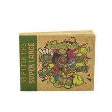 Load image into Gallery viewer, HONEYPUFF 60*47mm Mini Size Rolling Paper Tips, Natural Brown Rolling Tips, 35 Pieces