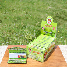 Load image into Gallery viewer, HONEYPUFF 1 1/4 Size Green Apple Flavored Rolling Papers, Slow Burning Cigarette Rolling Papers (32 PCS)