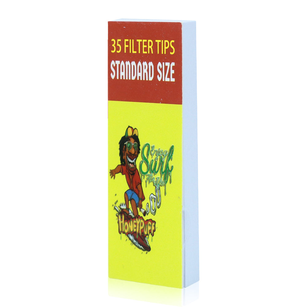 HONEYPUFF White Mini Size Rolling Paper Tips, Unbleached Rolling Paper, 35 Tips