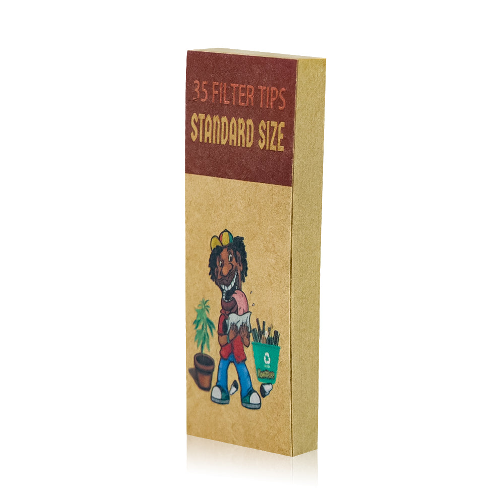 HONEYPUFF Brown Mini Size Rolling Paper Tips, Natural Rolling Papers, 35 Pcs Rolling Paper Tips