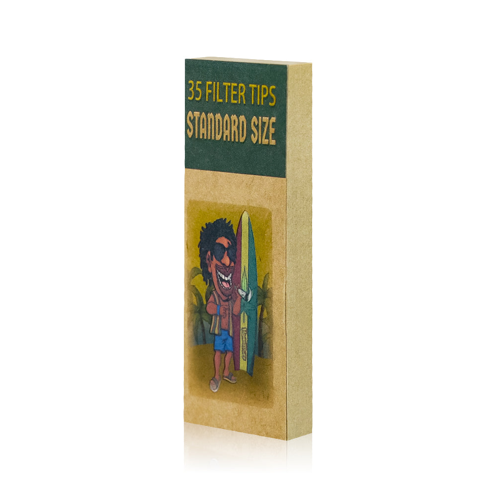 HONEYPUFF Brown Mini Size Rolling Paper Tips, Natural Rolling Papers, 35 Pcs Rolling Paper Tips