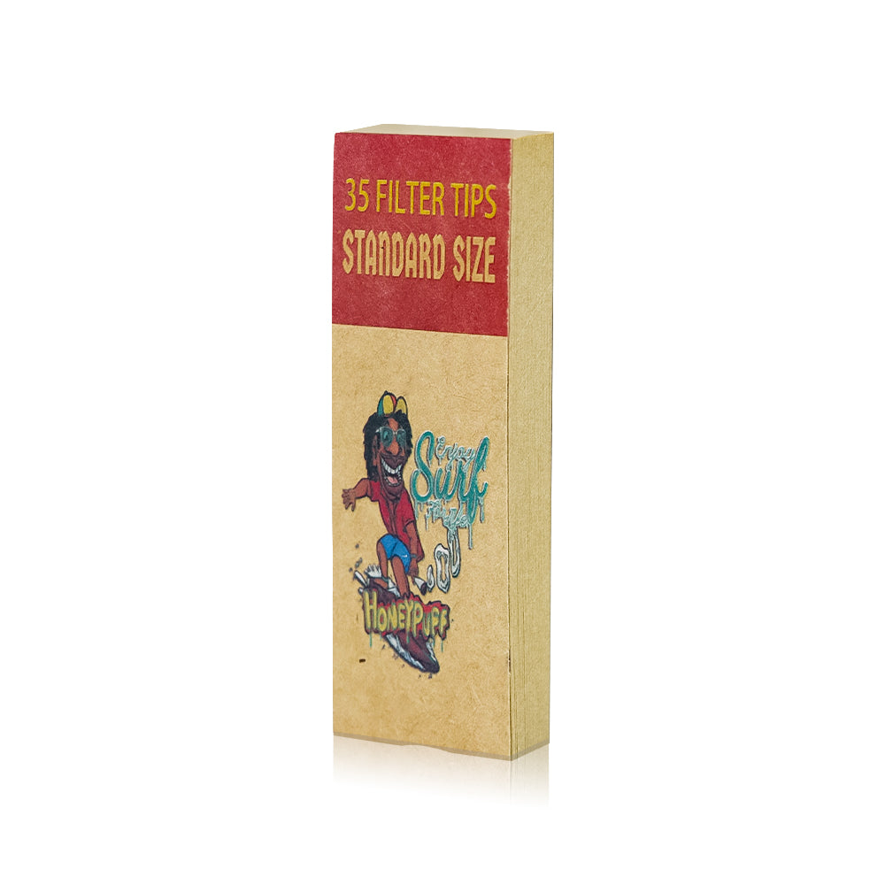 HONEYPUFF Brown Mini Size Rolling Paper Tips, Natural Rolling Papers, 35 Pcs Rolling Paper Tips