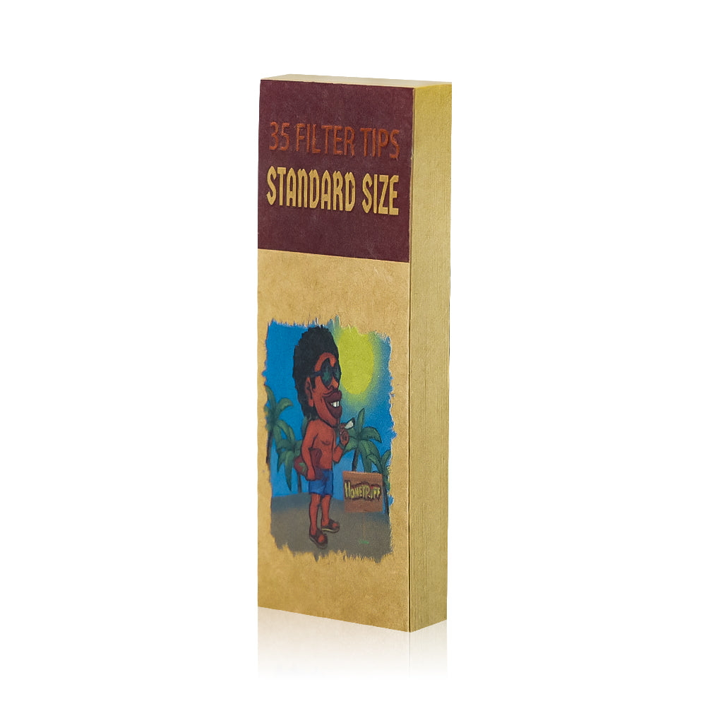 HONEYPUFF Brown Mini Size Rolling Paper Tips, Natural Rolling Papers, 35 Pcs Rolling Paper Tips