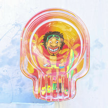 Load image into Gallery viewer, HONEYPUFF Skull Glass Ashtray, Three Cigarette Holders Ash Tray, Easy Clean Glass Cigarette Ashtray, 6 PCS
