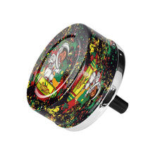 Load image into Gallery viewer, HONEYPUFF Press Cigarette Ashtray, Round Metal Ash Tray & Cigarette Holder, Portable Ash Trays