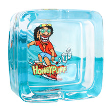 Load image into Gallery viewer, HONEYPUFF 92 mm Glass Ashtray, Square Shape Ash Tray with Cigarette Holder, Decorate Cigarette Ashtray & Easy Clean, 6 PCS