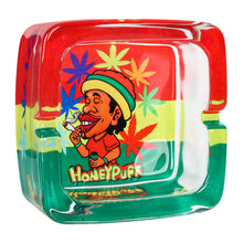 Load image into Gallery viewer, HONEYPUFF 92 mm Glass Ashtray, Square Shape Ash Tray with Cigarette Holder, Decorate Cigarette Ashtray & Easy Clean, 6 PCS