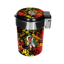 Charger l'image dans la galerie, Cendrier en plastique rabattable Honeypuff, grand cendrier de rangement noir, cendrier à cigarettes facile à nettoyer, 6 pièces/boîte