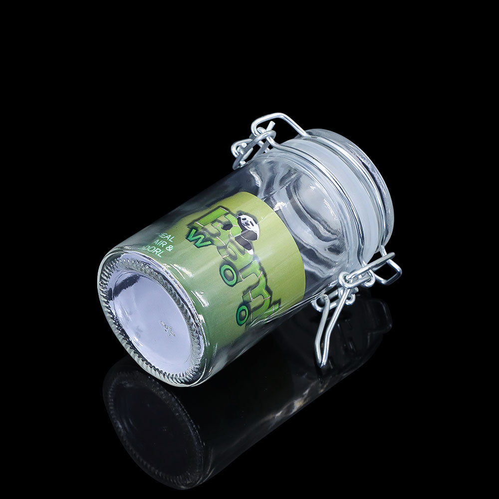 HONEYPUFF Smell Proof Airtight Glass Storage Cigarette Jar, Colorful Stash Jars, 84*58 mm Size Smell Proff Container