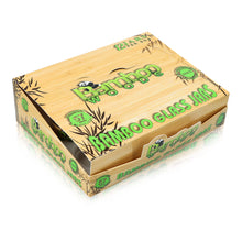 Load image into Gallery viewer, Honeypuff Herb Glass Jar Sticker Empty Storage Container Herb Glass Jar With Bamboo Lid
