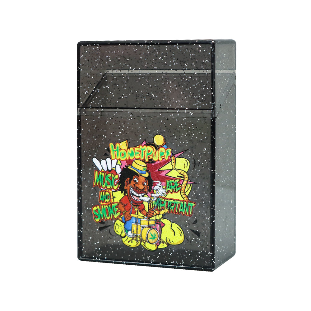 HONEYPUFF Plastic Storage Case With Cone Holder Tobacco Stash Box  110mm*75mm Cigarette Storage Case Multi Use Wholesale From Mrsmokingbruce,  $1.63