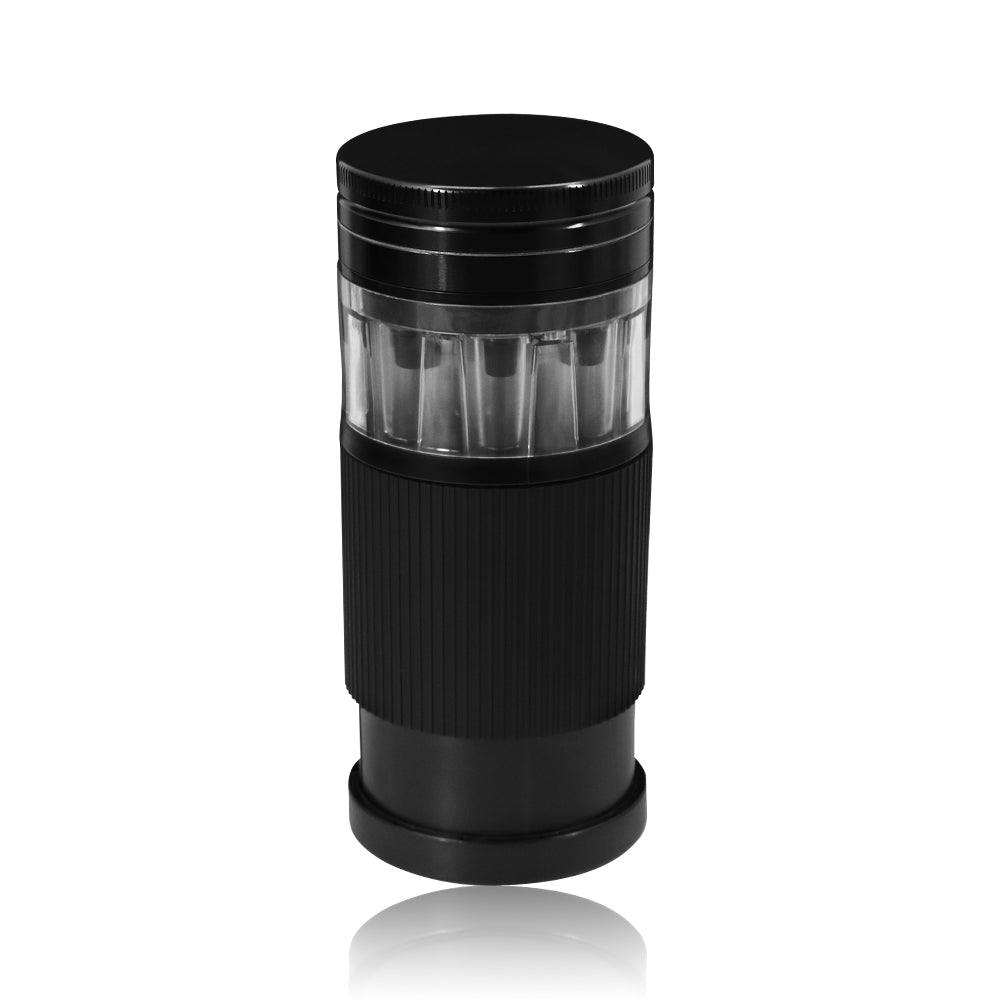 HONEYPUFF Plastic Herb Grinder With Cone Pre Rolled Cones Holder, 70 mm 5 Lay Smoker Grinders