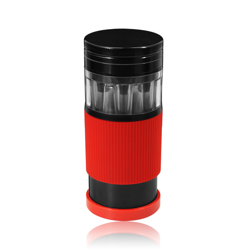 HONEYPUFF Plastic Herb Grinder With Cone Pre Rolled Cones Holder, 70 mm 5 Lay Smoker Grinders