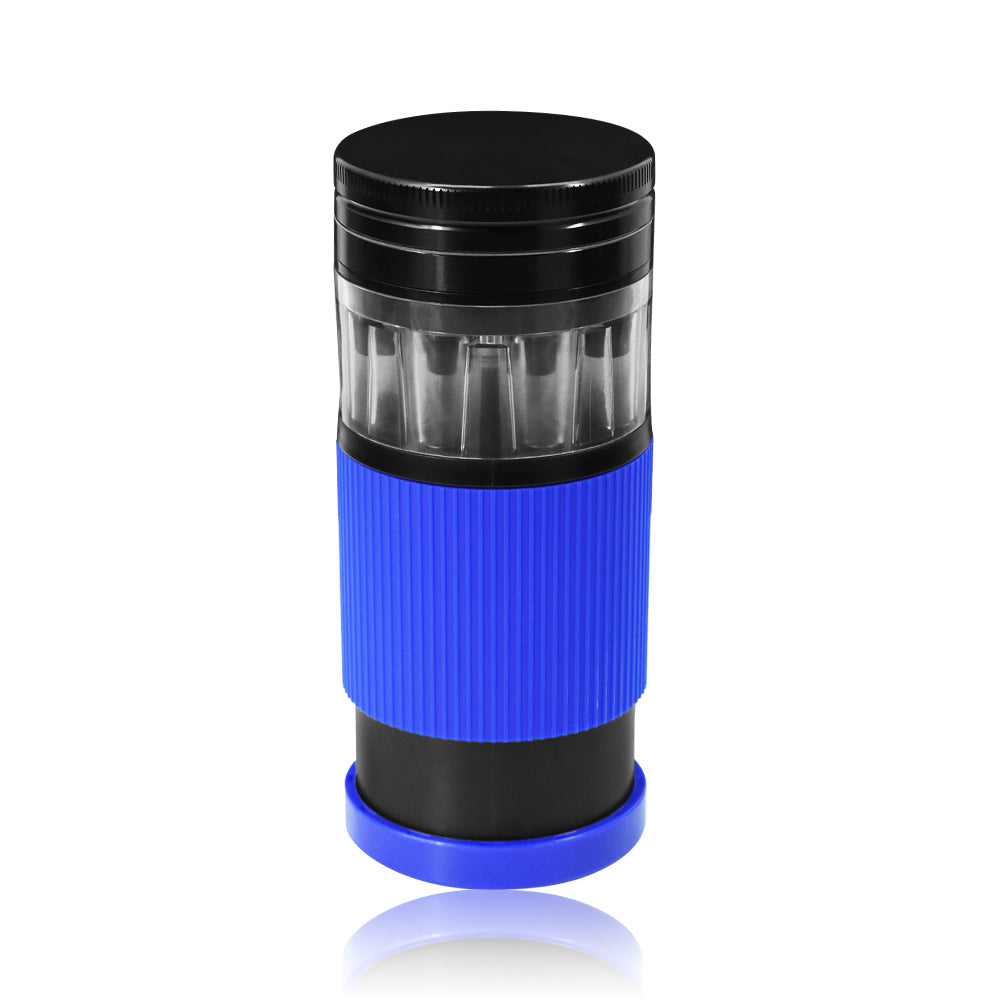 HONEYPUFF Plastic Herb Grinder With Cone Pre Rolled Cones Holder, 70 mm 5 Lay Smoker Grinders