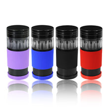 Load image into Gallery viewer, HONEYPUFF Plastic Herb Grinder With Cone Pre Rolled Cones Holder, 70 mm 5 Lay Smoker Grinders