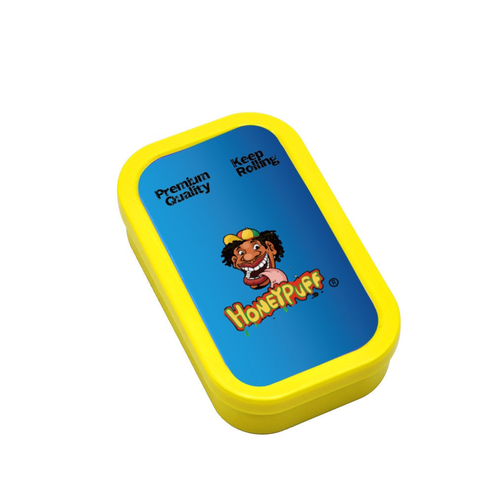 HONEYPUFF Smoking Storage Box, Colorful Plastic Cigarette Stash Case, 101 x 59 mm Cigar Storage Box