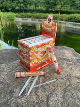 Load image into Gallery viewer, HONEYPUFF Strawberry Flavored Pre Rolled Cones, 1 1/4 Size Pre Rolled Rolling Paper with Tips, Transparent & Slow Burning Rolled Paper, 2 PCS per Tube