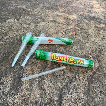 Load image into Gallery viewer, HONEYPUFF 1 1/4 Size Mint Flavor Pre Rolled Cones, Clear Rolling Papers, 2 PCS / Tube 24 Tubes / Box