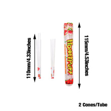 Load image into Gallery viewer, HONEYPUFF Strawberry Flavor Pre Rolled Cones, Clear Rolling Papers, King Size Pre Rolled Rolling Paper with Tips, 2 PCS per Tube