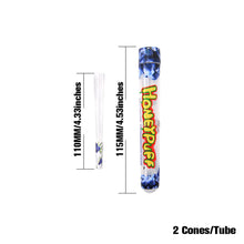 Load image into Gallery viewer, HONEYPUFF Blueberry Flavor Pre Rolled Cones, Clear Rolling Papers, King Size Pre Rolled Rolling Paper with Tips, 2 PCS per Tube