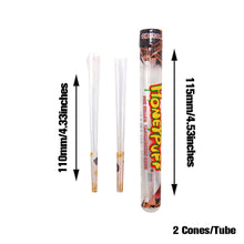 Load image into Gallery viewer, HONEYPUFF Chocolate Flavored Pre Rolled Cones, Clear Rolling Papers, King Size Pre Rolled Rolling Paper with Tips, 2 PCS per Tube