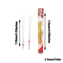 Load image into Gallery viewer, HONEYPUFF Cherry Flavor Pre Rolled Cones, Clear Rolling Papers, King Size Pre Rolled Rolling Paper with Tips, 2 PCS per Tube