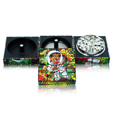 Load image into Gallery viewer, HONEYPUFF Cube Shape Plastic Smoker Grinder, 58 mm 4 Lay Herb Grinder, 6 PCS / Box