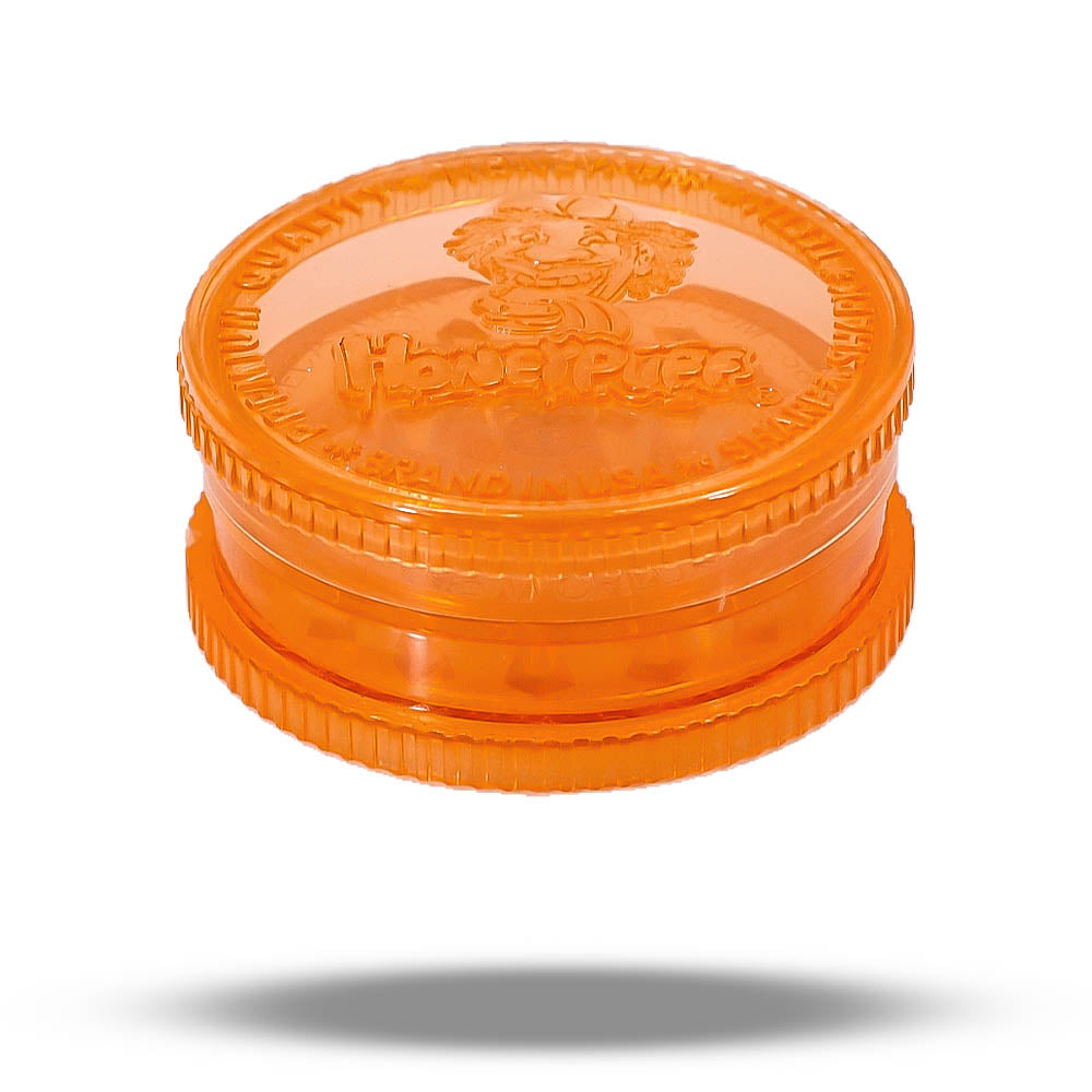 HONEYPUFF Biodegradable Plastic Herb Grinder, 60 mm 2 Lay Tobacco Grinder