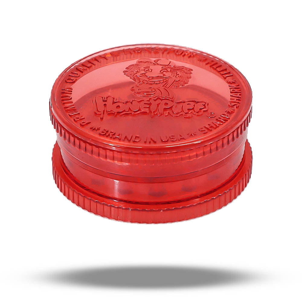 HONEYPUFF Biodegradable Plastic Herb Grinder, 60 mm 2 Lay Tobacco Grinder