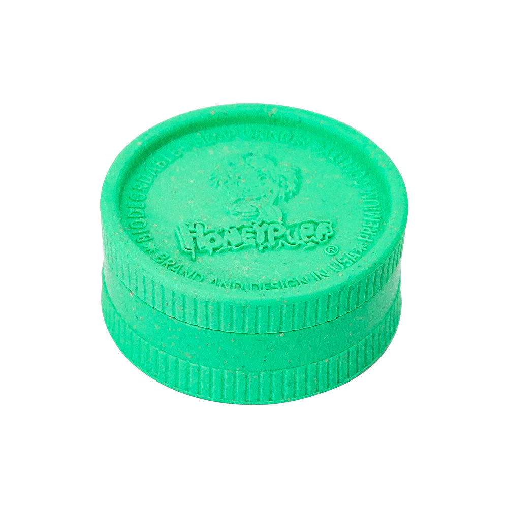 HONEYPUFF Biodegradable Plastic Herb Grinder, 63 mm 2 Lay Tobacco Grinder, Portable Weed Grinders