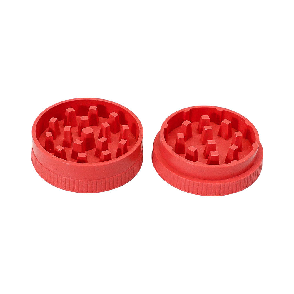HONEYPUFF Biodegradable Plastic Herb Grinder, 63 mm 2 Lay Tobacco Grinder, Portable Weed Grinders