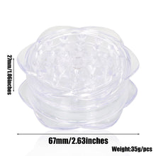 Load image into Gallery viewer, HOEYPUFF Biodegradable Plastic Herb Grinder, 67 mm 3 Layers Smoker Grinder, 12 PCS / Box