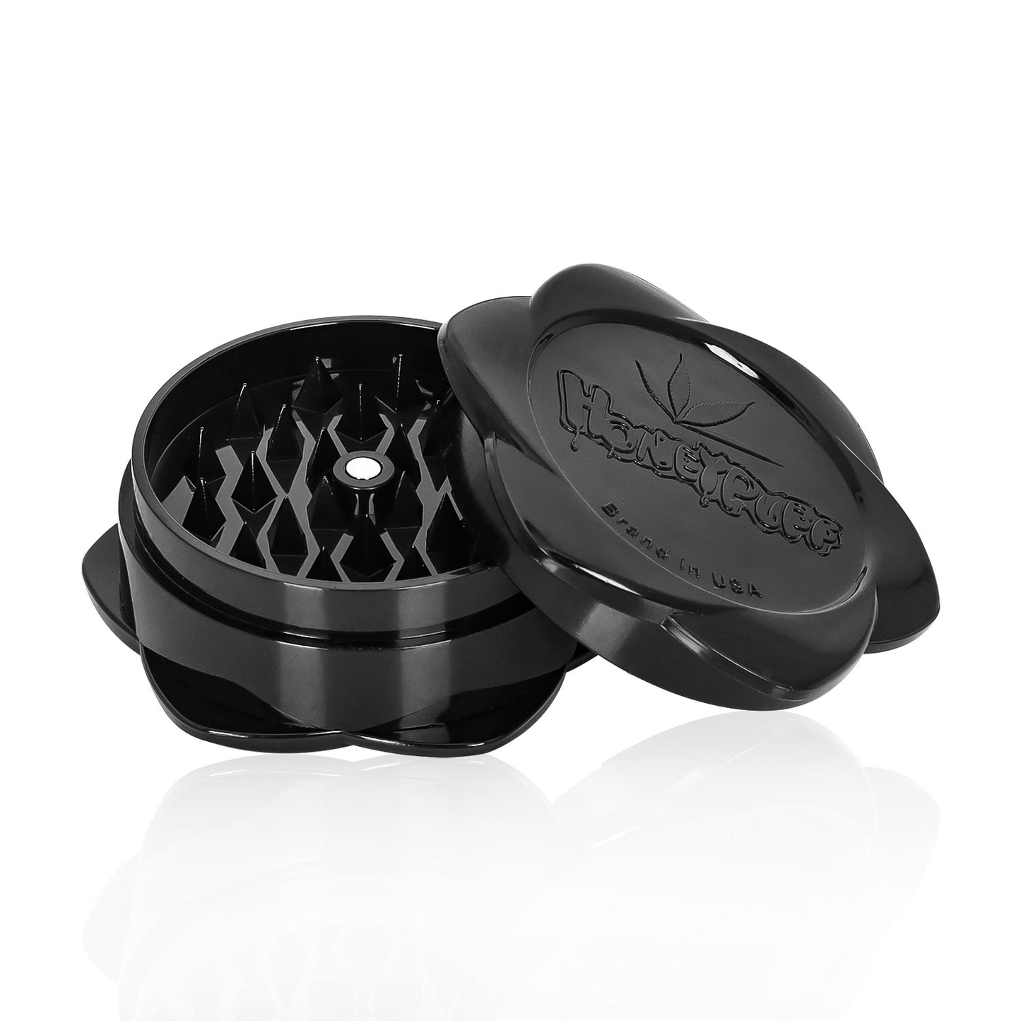 HOEYPUFF Biodegradable Plastic Herb Grinder, 67 mm 3 Layers Smoker Grinder, 12 PCS / Box