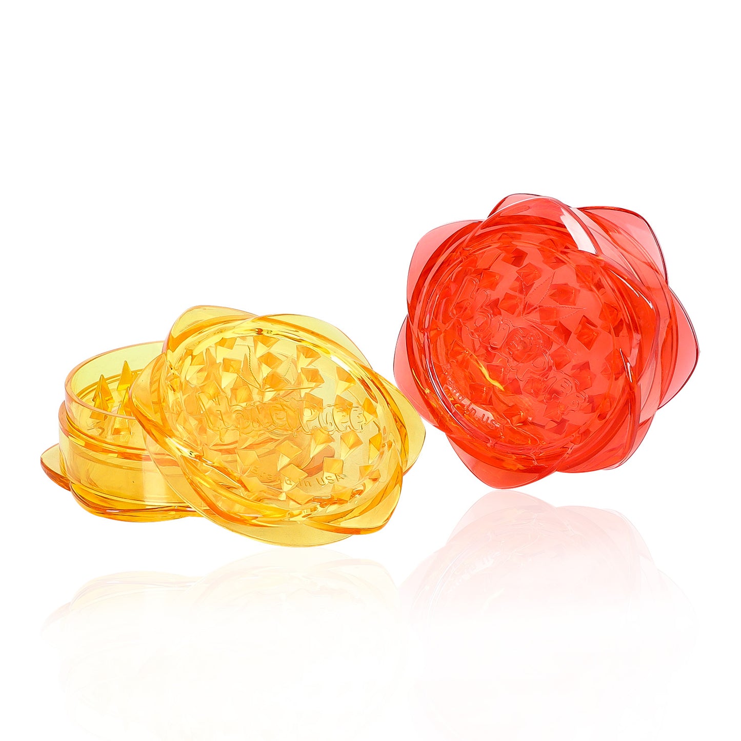 HOEYPUFF Biodegradable Plastic Herb Grinder, 67 mm 3 Layers Smoker Grinder, 12 PCS / Box