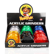 Load image into Gallery viewer, HOEYPUFF Biodegradable Plastic Herb Grinder, 67 mm 3 Layers Smoker Grinder, 12 PCS / Box